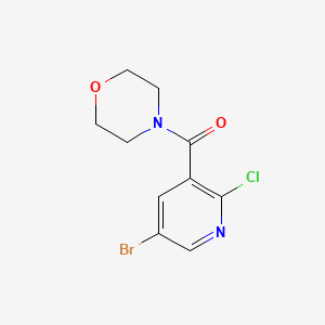 molecular formula C10H10BrClN2O2 B1527352 (5-Bromo-2-chloropyridin-3-yl)(morpholino)methanone CAS No. 1251232-44-6