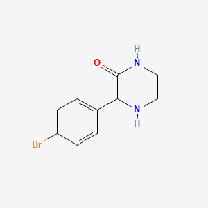 molecular formula C10H11BrN2O B1527353 3-(4-Bromophenyl)piperazin-2-one CAS No. 90841-19-3