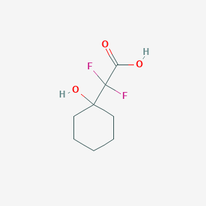 molecular formula C8H12F2O3 B1527355 2,2-Difluoro-2-(1-hydroxycyclohexyl)acetic acid CAS No. 206346-77-2