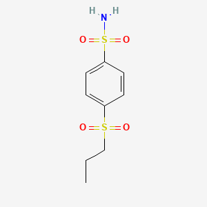 molecular formula C9H13NO4S2 B1527356 4-(Propane-1-sulfonyl)benzene-1-sulfonamide CAS No. 98960-59-9