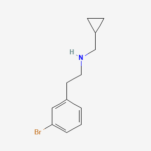 molecular formula C12H16BrN B1527361 [2-(3-Bromo-phenyl)-ethyl]cyclopropylmethyl-amine CAS No. 1223714-50-8