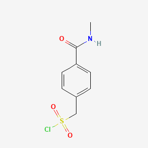 molecular formula C9H10ClNO3S B1527362 [4-(Methylcarbamoyl)phenyl]methanesulfonyl chloride CAS No. 1250541-64-0
