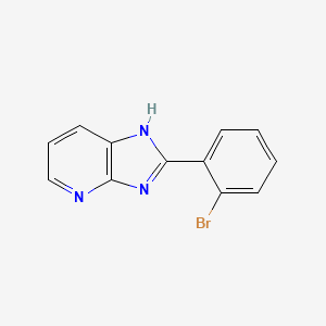 molecular formula C12H8BrN3 B1527368 2-(2-bromophenyl)-3H-imidazo[4,5-b]pyridine CAS No. 1247211-53-5