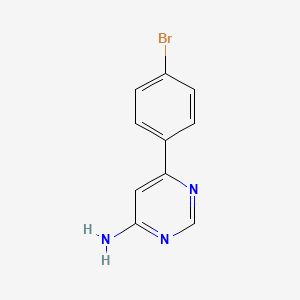 molecular formula C10H8BrN3 B1527370 6-(4-Bromophenyl)pyrimidin-4-amine CAS No. 1249411-11-7