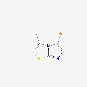 molecular formula C7H7BrN2S B15273779 5-Bromo-2,3-dimethylimidazo[2,1-B][1,3]thiazole 