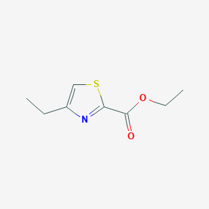 molecular formula C8H11NO2S B1527379 Ethyl 4-ethylthiazole-2-carboxylate CAS No. 79247-88-4