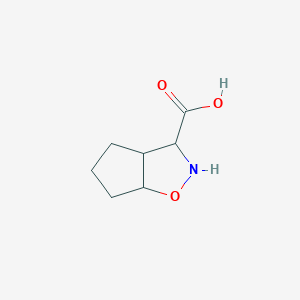 molecular formula C7H11NO3 B15273798 Hexahydro-2H-cyclopenta[D][1,2]oxazole-3-carboxylic acid 