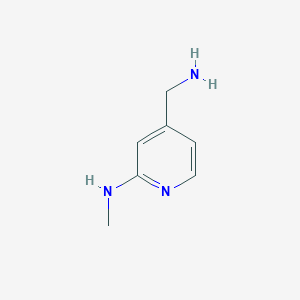 molecular formula C7H11N3 B1527383 (4-Aminomethyl-pyridin-2-yl)-methyl-amine CAS No. 618446-35-8