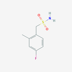 molecular formula C8H10FNO2S B1527385 (4-Fluoro-2-methylphenyl)methanesulfonamide CAS No. 1247342-88-6