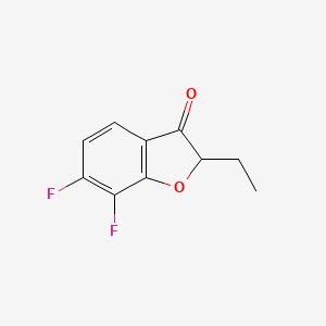 molecular formula C10H8F2O2 B15273979 2-Ethyl-6,7-difluoro-2,3-dihydro-1-benzofuran-3-one 