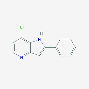 molecular formula C13H9ClN2 B152740 7-Chloro-2-phenyl-1H-pyrrolo[3,2-b]pyridine CAS No. 237435-19-7
