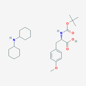 molecular formula C27H44N2O5 B1527408 N-cyclohexylcyclohexanamine;(2S)-3-(4-methoxyphenyl)-2-[(2-methylpropan-2-yl)oxycarbonylamino]propanoic acid CAS No. 53267-94-0