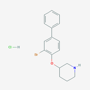 3-Bromo[1,1'-biphenyl]-4-yl 3-piperidinyl ether hydrochloride