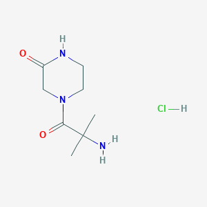 4-(2-amino-2-methylpropanoyl)piperazin-2-one hydrochloride