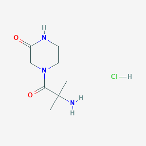 4-(2-Amino-2-methylpropanoyl)-2-piperazinone hydrochloride