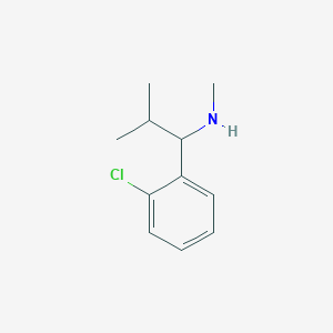 molecular formula C11H16ClN B15274177 [1-(2-Chlorophenyl)-2-methylpropyl](methyl)amine 