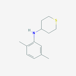 molecular formula C13H19NS B15274313 N-(2,5-dimethylphenyl)thian-4-amine 