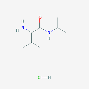 molecular formula C8H19ClN2O B1527433 2-Amino-N-isopropyl-3-methylbutanamide hydrochloride CAS No. 1236256-85-1