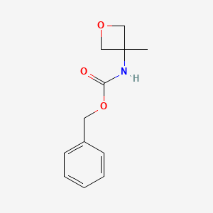 molecular formula C12H15NO3 B1527434 benzyl N-(3-methyloxetan-3-yl)carbamate CAS No. 1349988-69-7