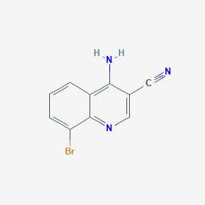 molecular formula C10H6BrN3 B1527438 4-Amino-8-bromoquinoline-3-carbonitrile CAS No. 1247850-63-0