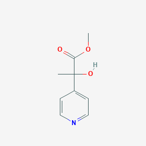 molecular formula C9H11NO3 B1527439 Methyl 2-hydroxy-2-(pyridin-4-yl)propanoate CAS No. 1249538-66-6