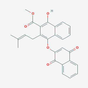 molecular formula C27H22O6 B152744 Rubioncolin C 