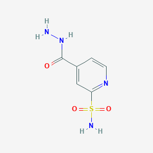 molecular formula C6H8N4O3S B15274426 4-(Hydrazinecarbonyl)pyridine-2-sulfonamide 