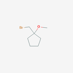 molecular formula C7H13BrO B1527445 1-(溴甲基)-1-甲氧基环戊烷 CAS No. 1250243-35-6