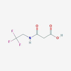 molecular formula C5H6F3NO3 B1527447 2-[(2,2,2-三氟乙基)氨基]乙酸 CAS No. 1248985-24-1