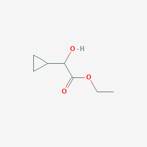 molecular formula C7H12O3 B1527448 Ethyl 2-cyclopropyl-2-hydroxyacetate CAS No. 1185387-66-9