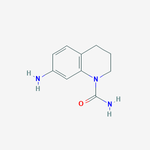 molecular formula C10H13N3O B1527449 7-Amino-1,2,3,4-tetrahydroquinoline-1-carboxamide CAS No. 1250297-08-5