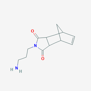 molecular formula C12H16N2O2 B1527450 4-(3-Aminopropyl)-4-azatricyclo[5.2.1.0^{2,6}]dec-8-ene-3,5-dione CAS No. 57037-89-5