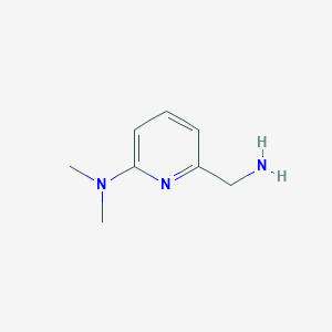 molecular formula C8H13N3 B1527452 6-(aminomethyl)-N,N-dimethylpyridin-2-amine CAS No. 1060801-43-5