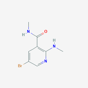 molecular formula C8H10BrN3O B1527459 5-Bromo-N-methyl-2-(methylamino)nicotinamide CAS No. 1250795-17-5
