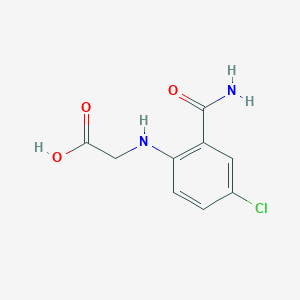 2-[(2-Carbamoyl-4-chlorophenyl)amino]acetic acid