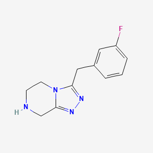 3-[(3-fluorophenyl)methyl]-5H,6H,7H,8H-[1,2,4]triazolo[4,3-a]pyrazine