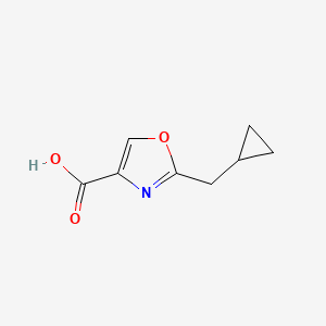 2-(Cyclopropylmethyl)-1,3-oxazole-4-carboxylic acid