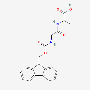 molecular formula C20H20N2O5 B15274845 Fmoc-Gly-DL-Ala 
