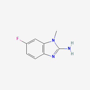 molecular formula C8H8FN3 B1527498 2-Amino-6-fluoro-1-methylbenzimidazole CAS No. 1248916-44-0