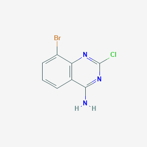 molecular formula C8H5BrClN3 B152750 8-Bromo-2-chloroquinazolin-4-amine CAS No. 956100-62-2