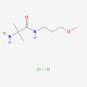 molecular formula C8H19ClN2O2 B1527502 2-Amino-N-(3-methoxypropyl)-2-methylpropanamide hydrochloride CAS No. 1219963-96-8