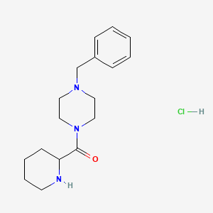 (4-Benzyl-1-piperazinyl)(2-piperidinyl)methanone hydrochloride