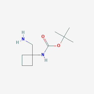 molecular formula C10H20N2O2 B1527514 (1-Aminomethyl-cyclobutyl)-carbamic acid tert-butyl ester CAS No. 1286330-22-0