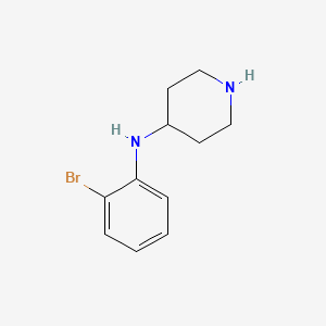 molecular formula C11H15BrN2 B1527515 N-(2-bromophenyl)piperidin-4-amine CAS No. 1179012-66-8