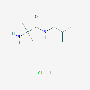 molecular formula C8H19ClN2O B1527518 2-Amino-N-isobutyl-2-methylpropanamide hydrochloride CAS No. 1220035-05-1