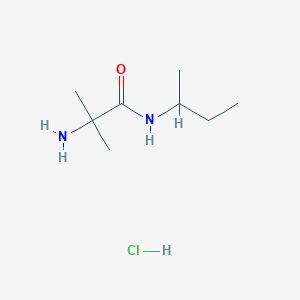 molecular formula C8H19ClN2O B1527524 2-Amino-N-(sec-butyl)-2-methylpropanamide hydrochloride CAS No. 1220029-93-5