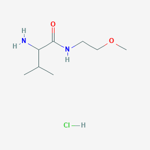 molecular formula C8H19ClN2O2 B1527525 2-Amino-N-(2-methoxyethyl)-3-methylbutanamide hydrochloride CAS No. 1236259-24-7