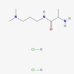 molecular formula C8H21Cl2N3O B1527529 2-Amino-n-[3-(dimethylamino)propyl]propanamide dihydrochloride CAS No. 1236255-19-8