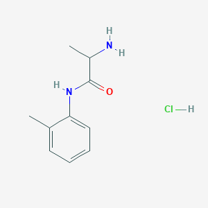 molecular formula C10H15ClN2O B1527530 2-氨基-N-(2-甲基苯基)丙酰胺盐酸盐 CAS No. 35891-74-8
