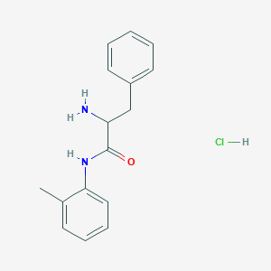 molecular formula C16H19ClN2O B1527531 2-Amino-N-(2-methylphenyl)-3-phenylpropanamide hydrochloride CAS No. 1236261-83-8